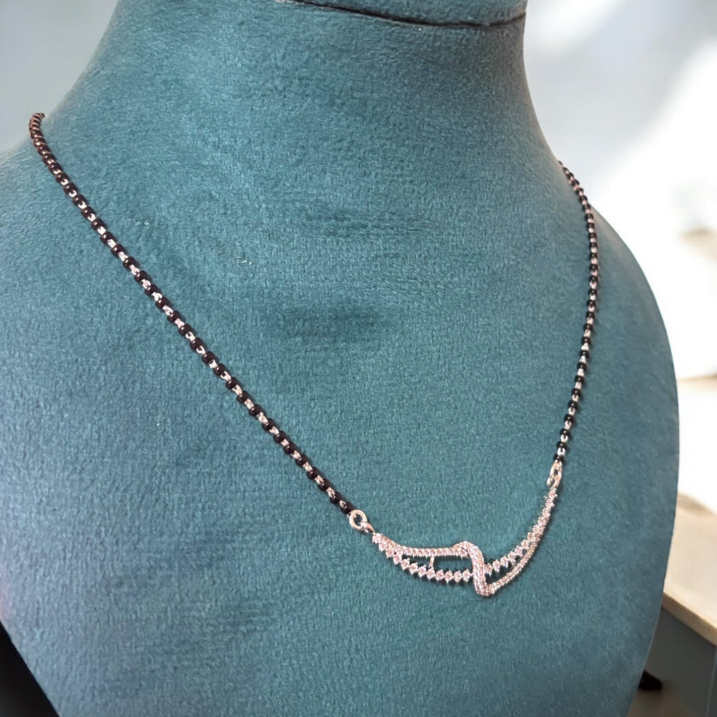Interwined Silver Mangalsutra