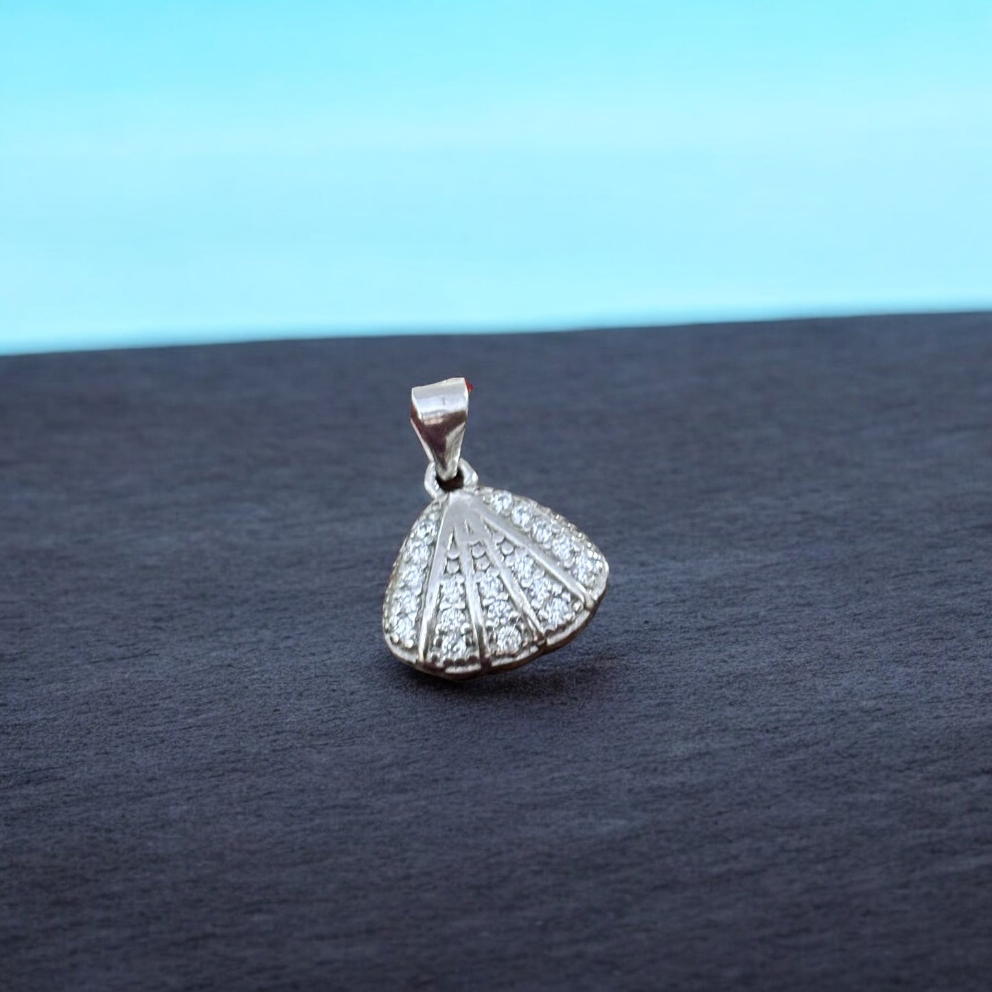 Silver Shell pendant as Lumba Rakhi