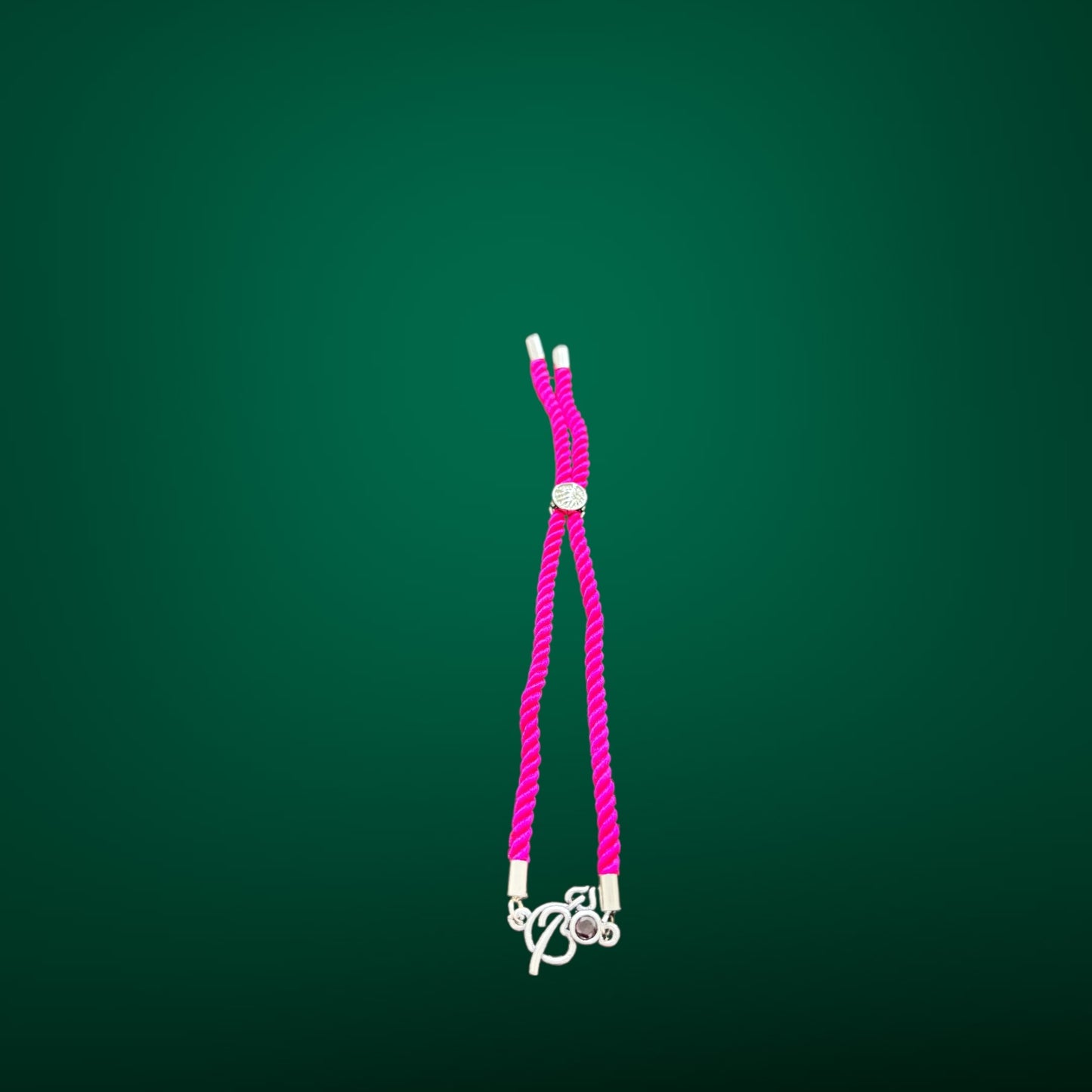 Modern Om Threaded Oxidised Rakhi