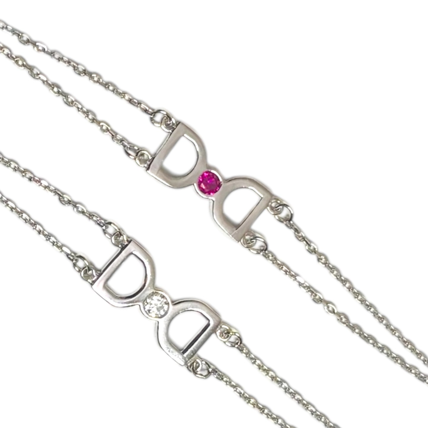 Knotty Bracelet with Stud stone