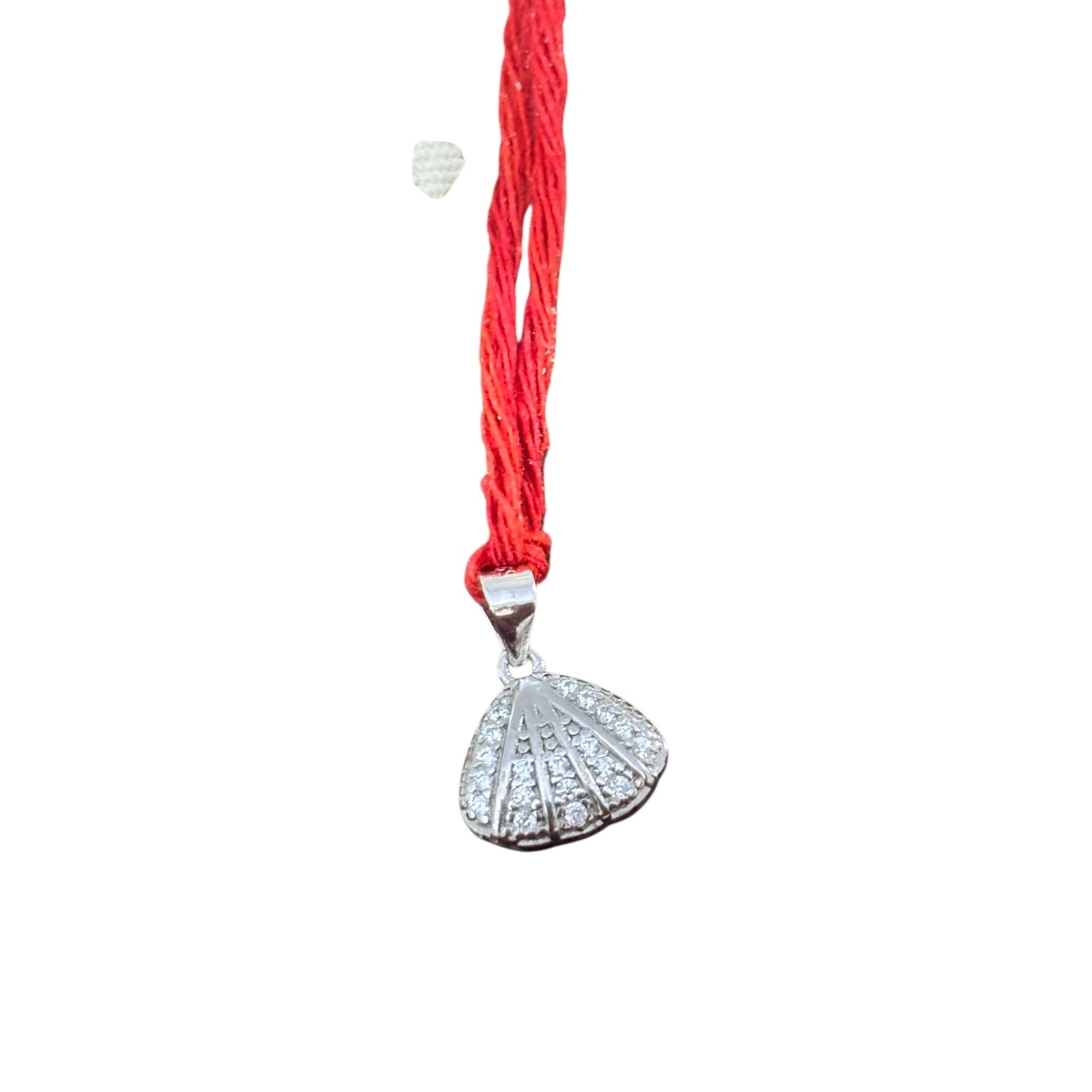 Silver Shell pendant as Lumba Rakhi