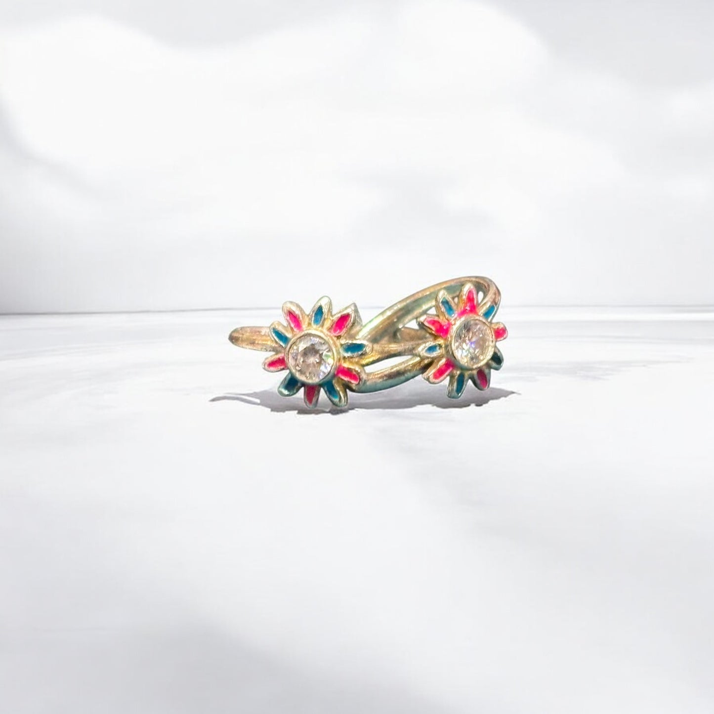 Shining Flower Toe ring