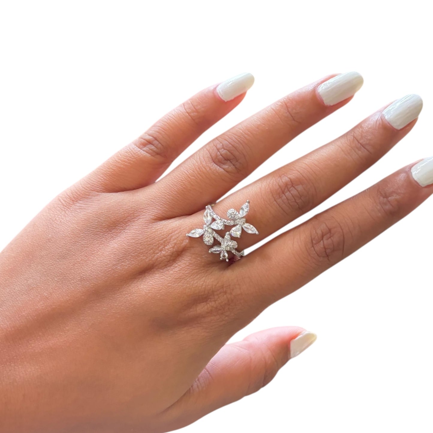 Majestic Butterfly Statement Silver Ring