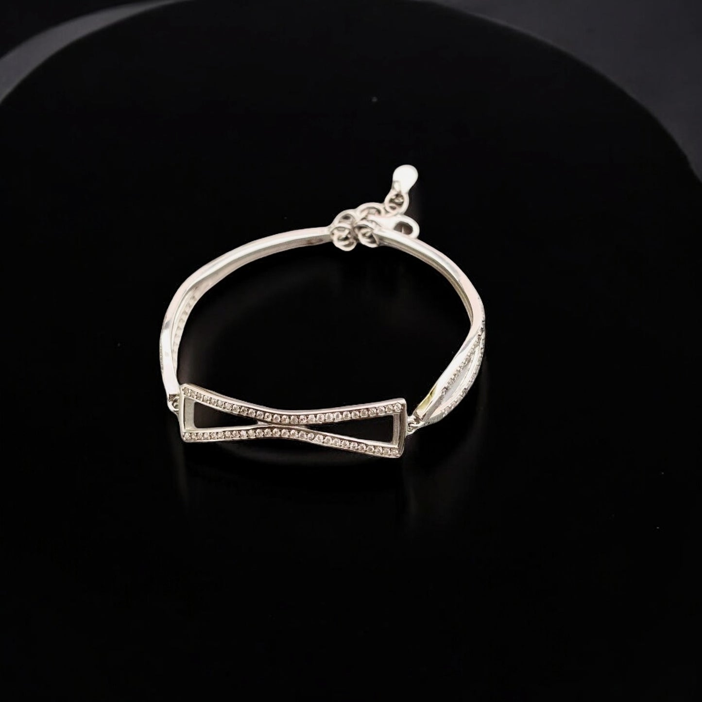 Interlink Royal CZ Silver Bracelet