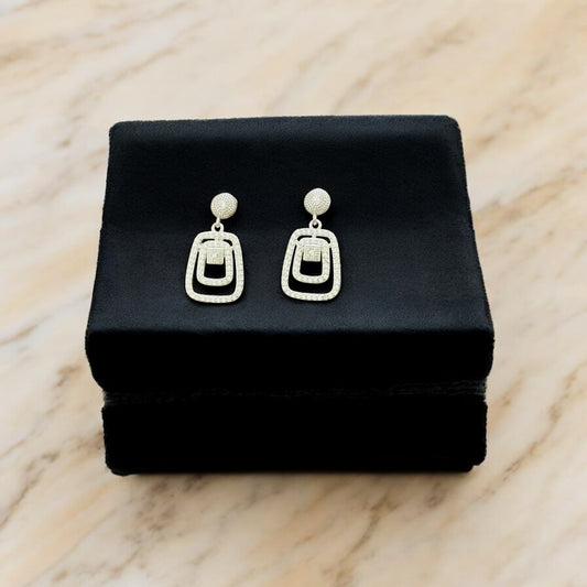 Elegant Drop statement 925 Silver Earring