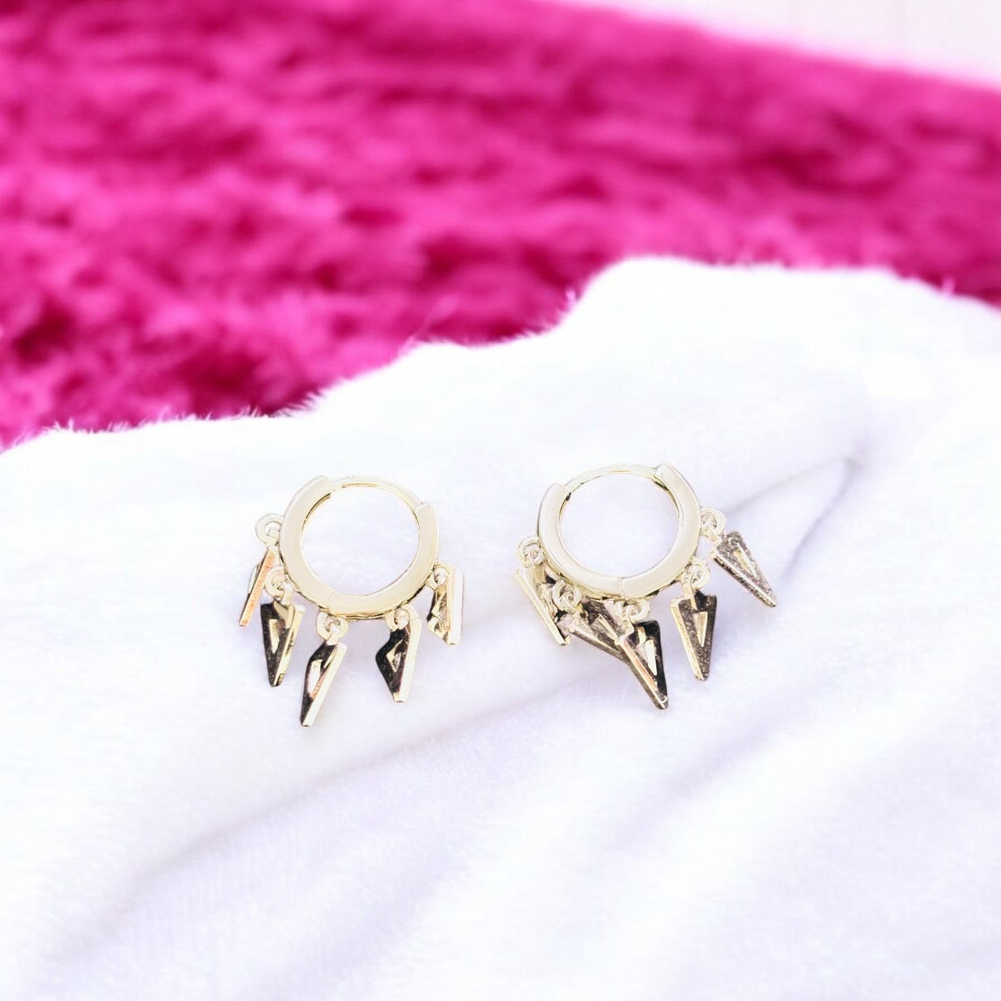 Trigon Charms dangling 925 silver earring