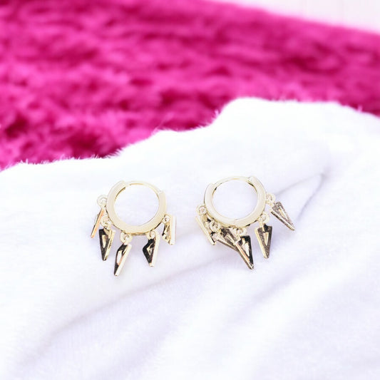 Trigon Charms dangling 925 silver earring