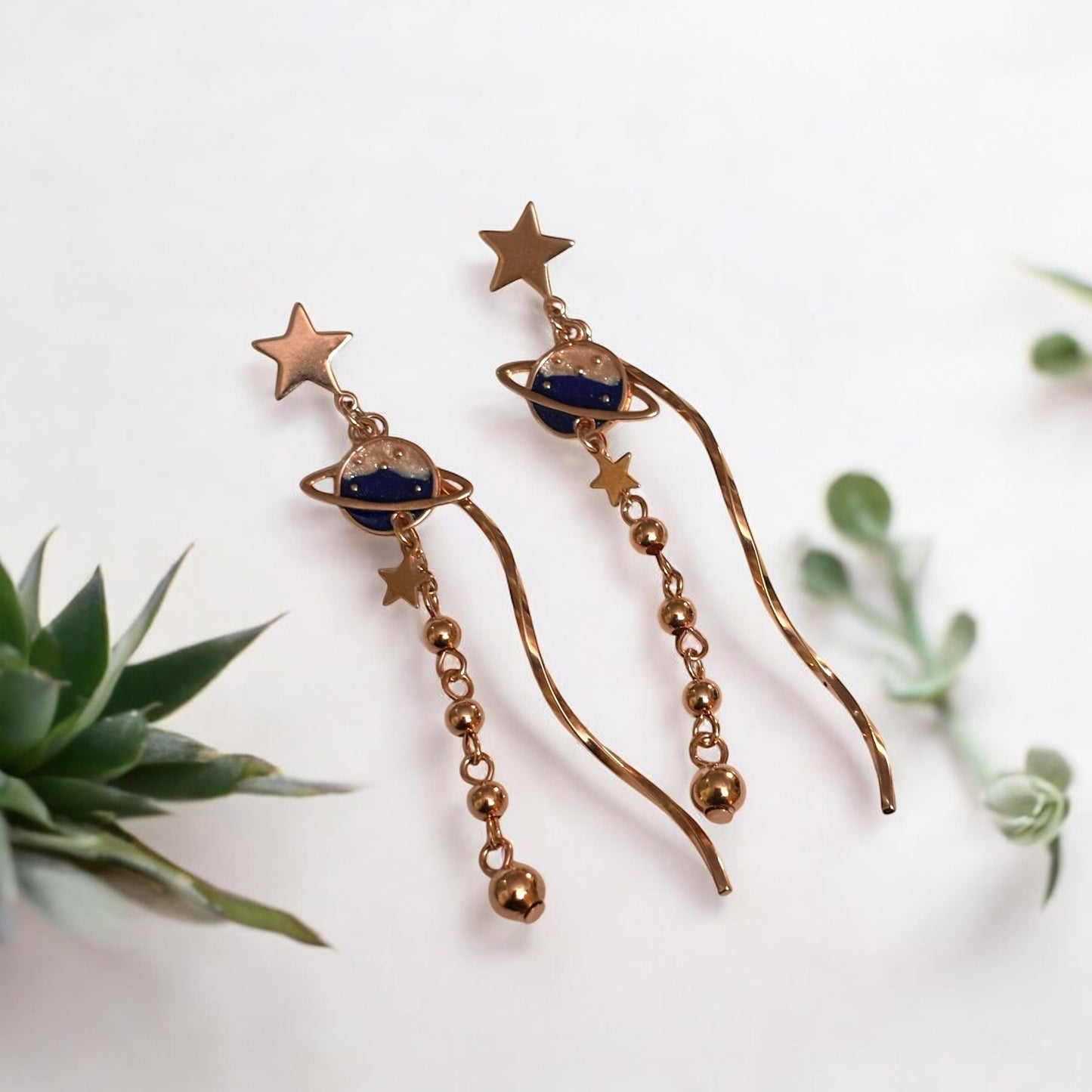 Glittering Star Dangler Earring