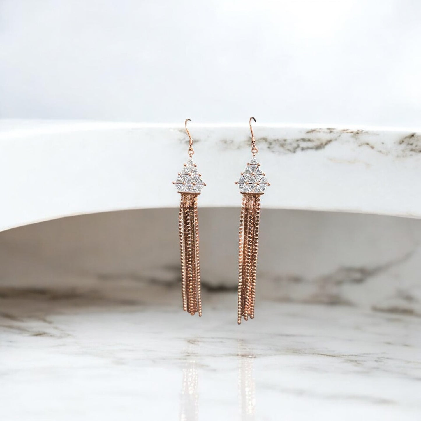 925 Royal Sterling Silver Chandelier Drop Earrings