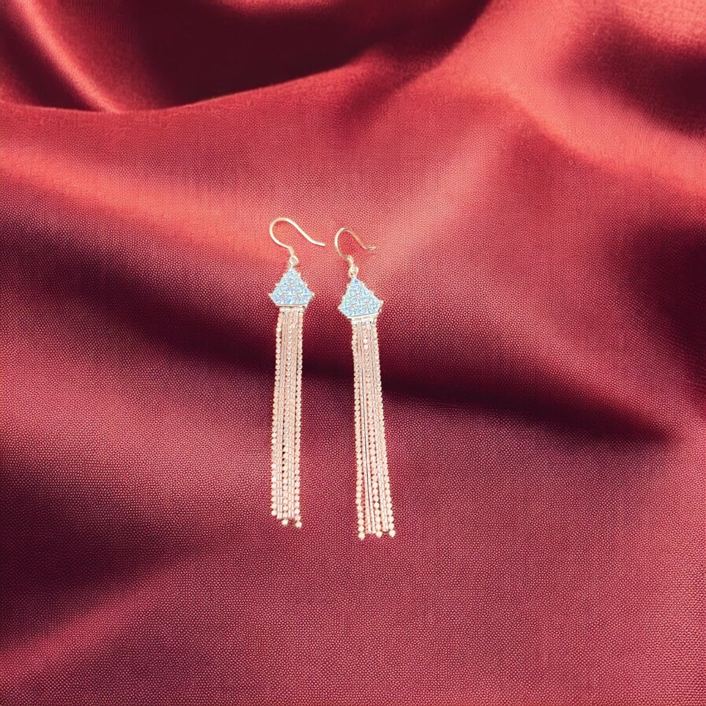 925 Royal Sterling Silver Chandelier Drop Earrings