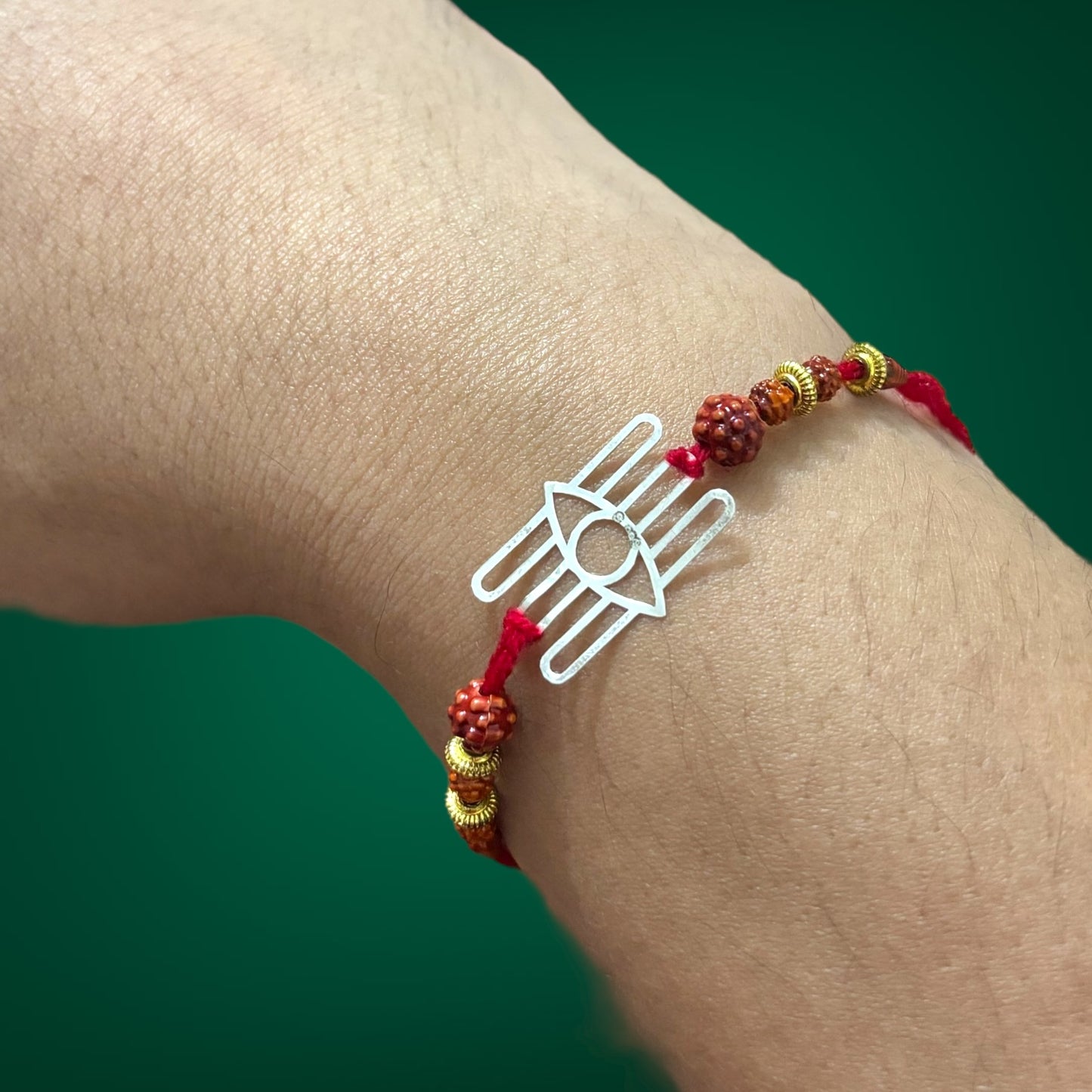 Beautiful Designer Silver Rakhi