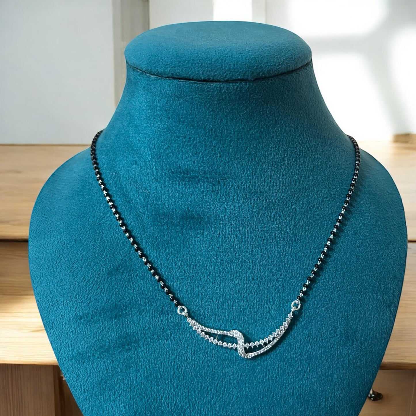 Interwined Silver Mangalsutra