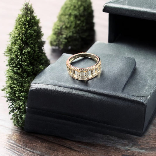 Baguette CZ Premium 925 silver Ring