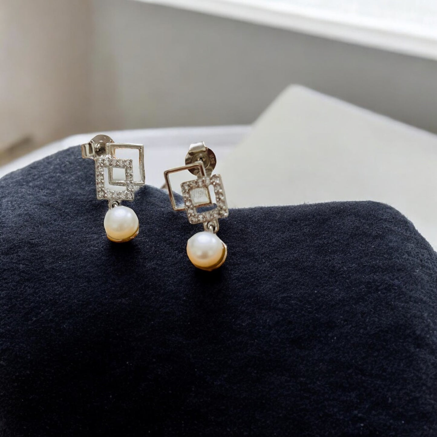 Box Pearl Necklace set