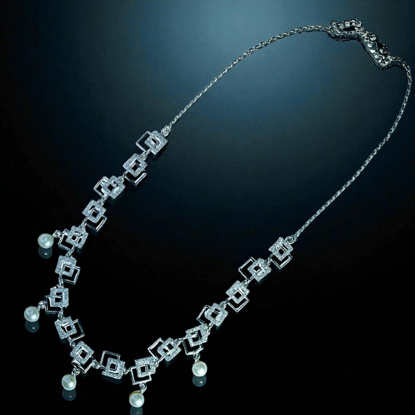 Box Pearl Necklace set