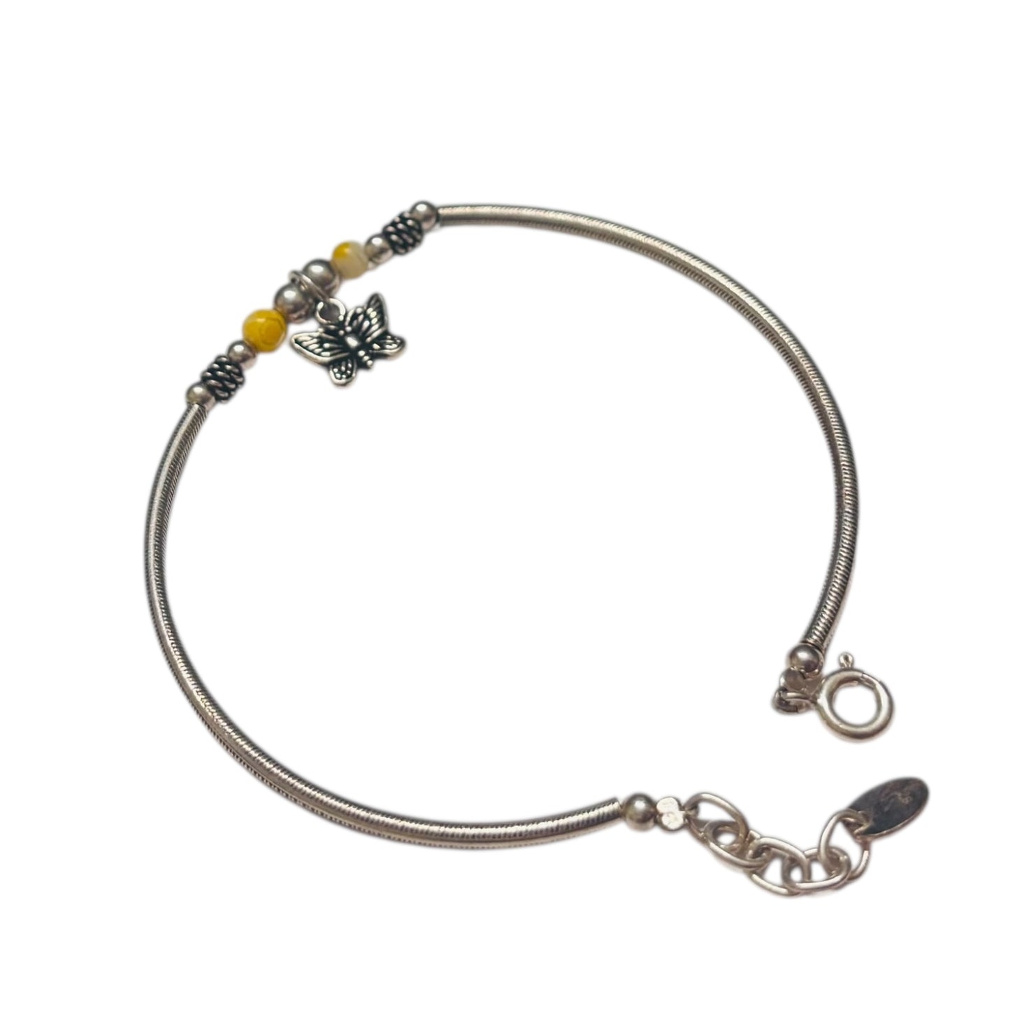 Butterfly oxidised bracelet