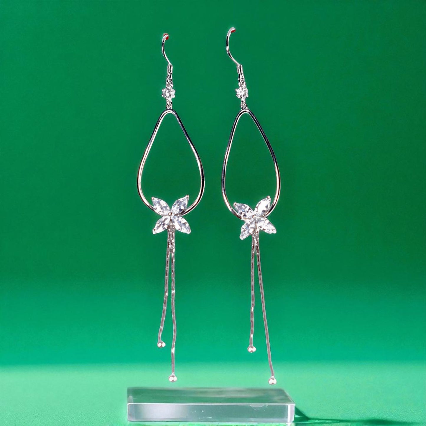 Butterfly drop 925 Silver Earring
