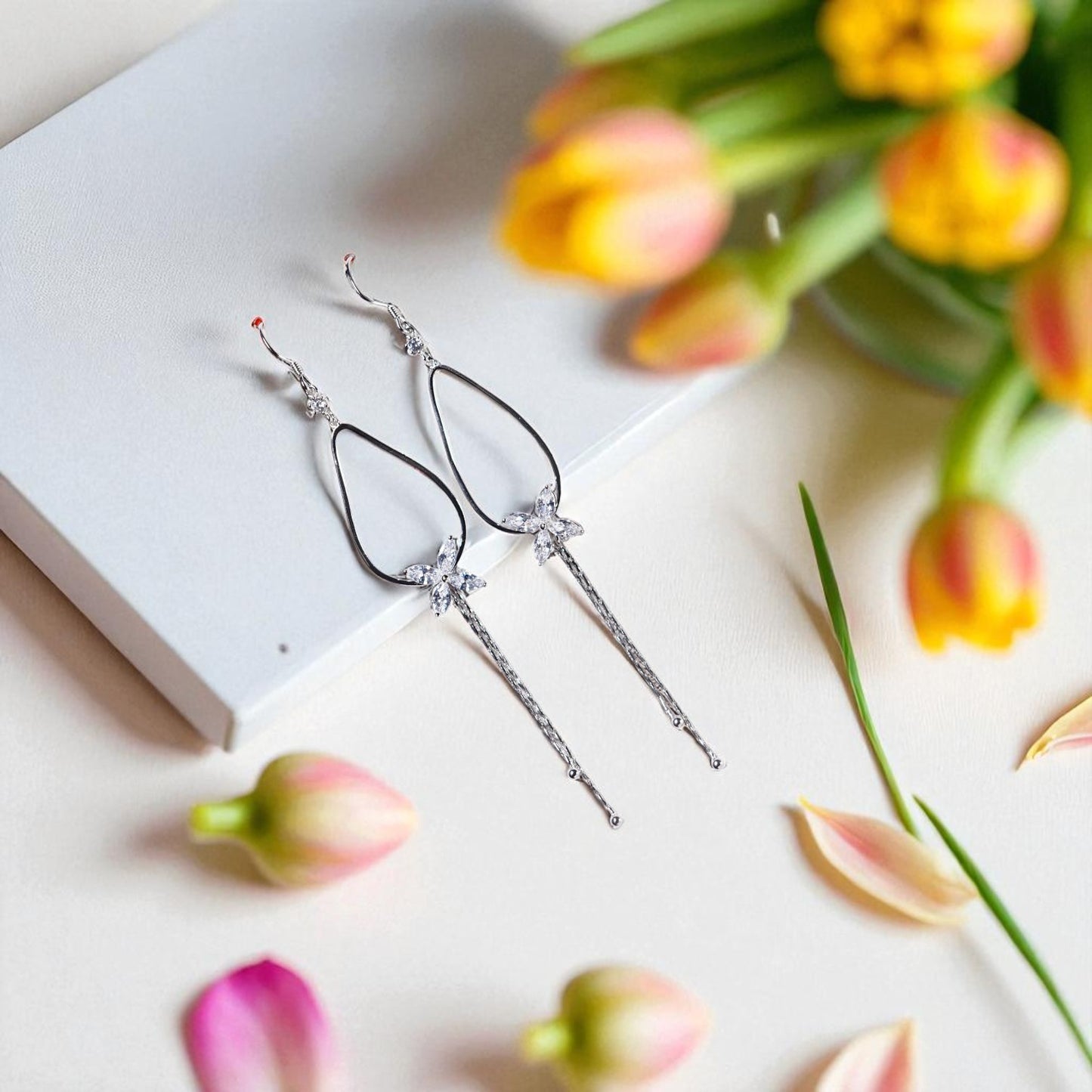 Butterfly drop 925 Silver Earring