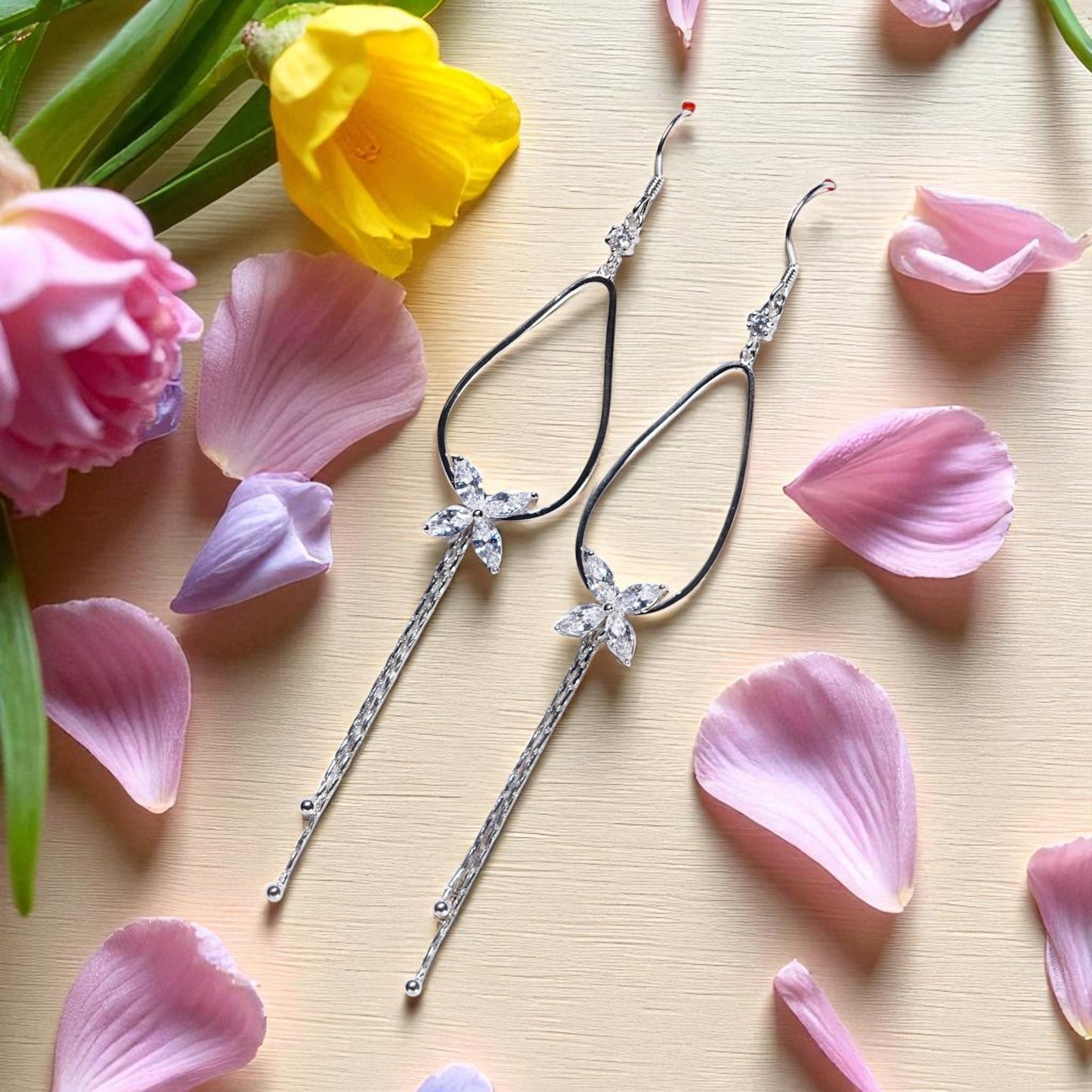 Butterfly drop 925 Silver Earring