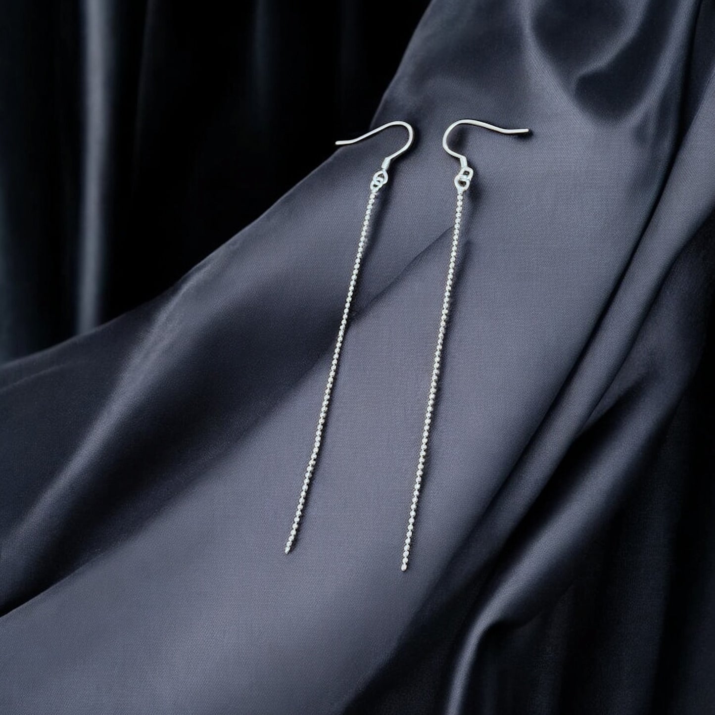 Silver Chain Earring