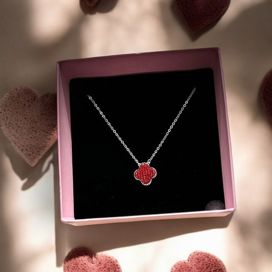 Dual Color Premium Flower pendant with box chain