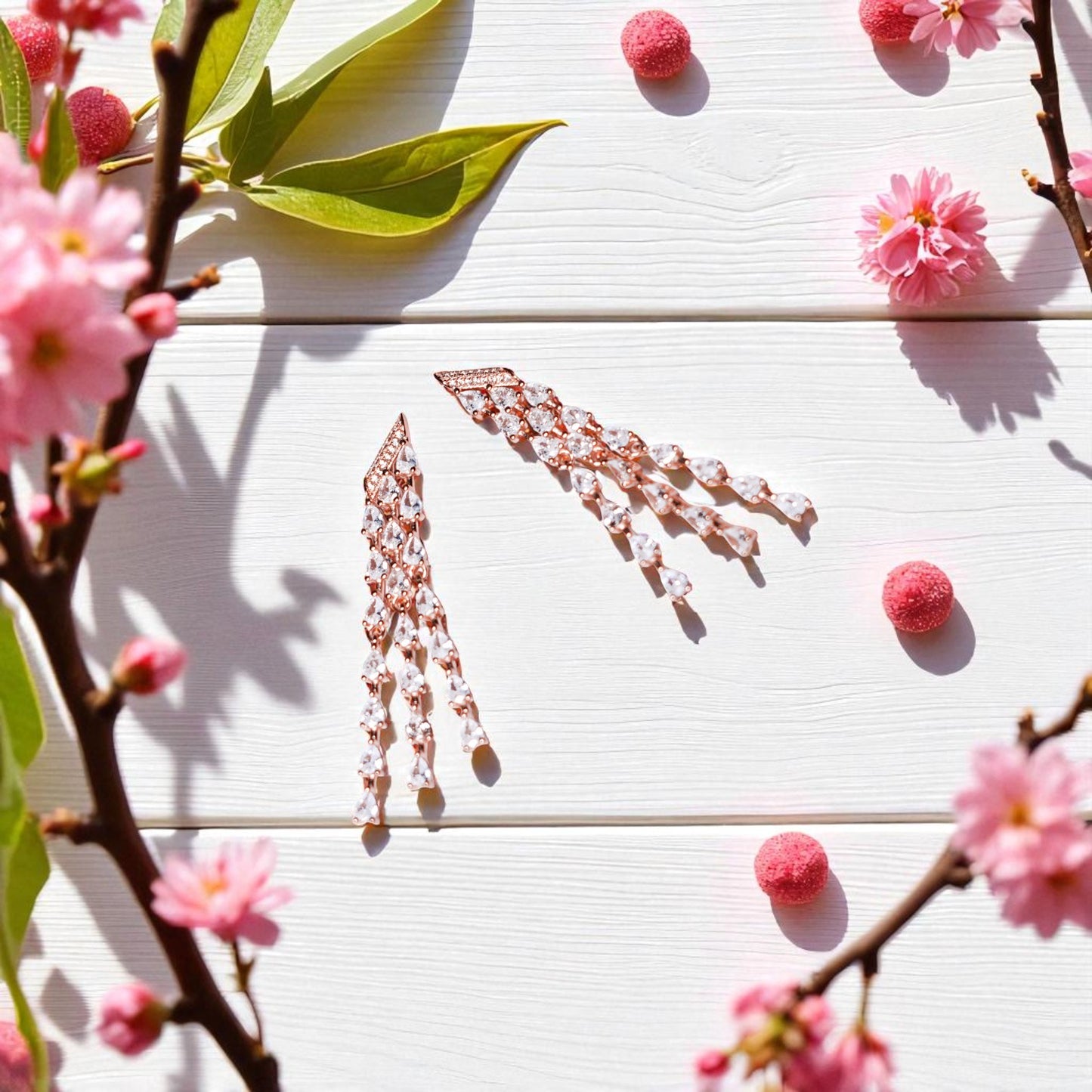 Crystal Royale hanging 925 earrings