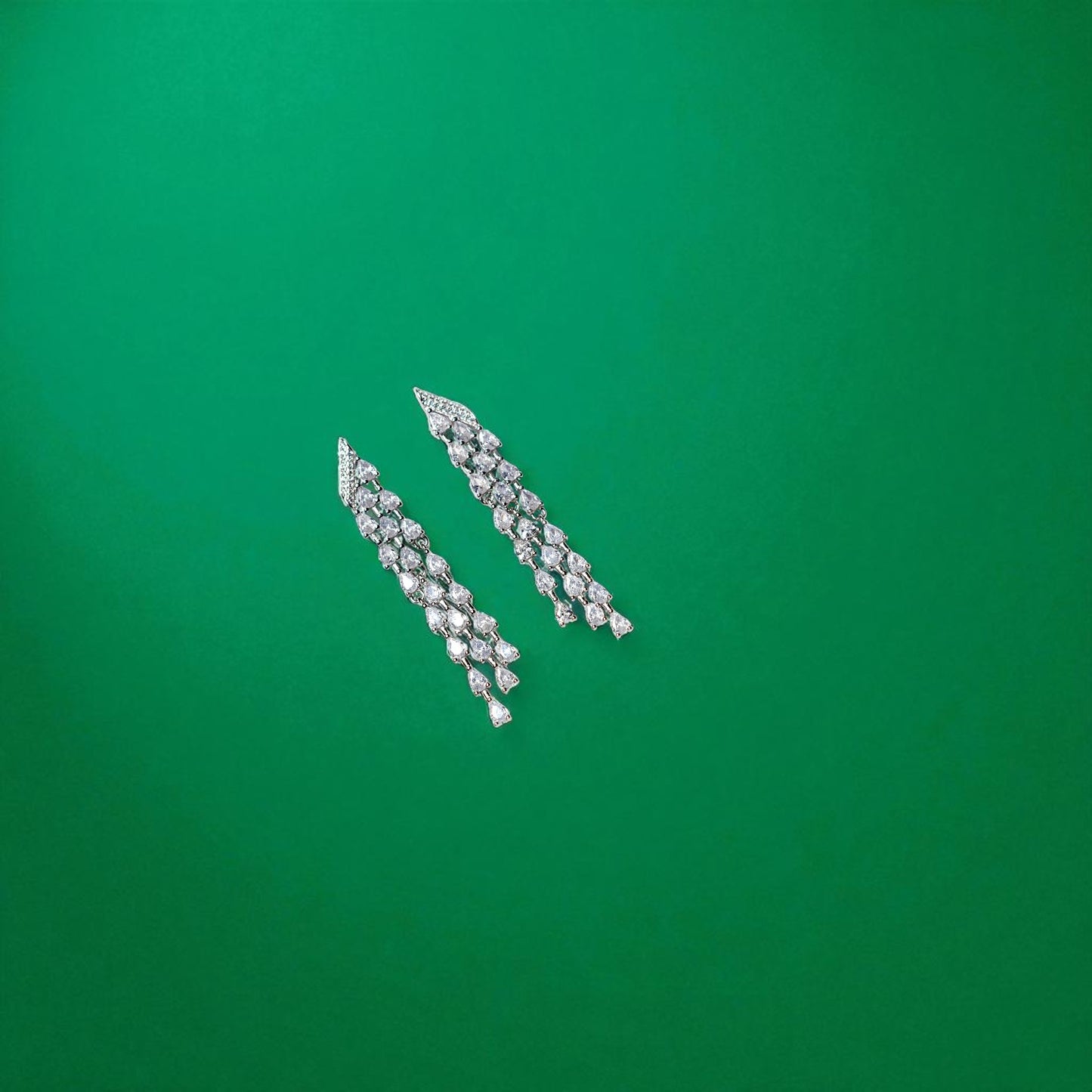 Crystal Royale hanging 925 earrings