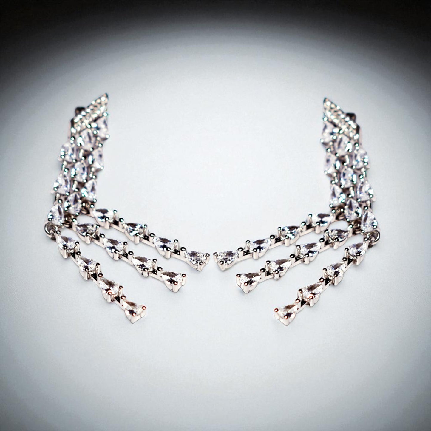 Crystal Royale hanging 925 earrings