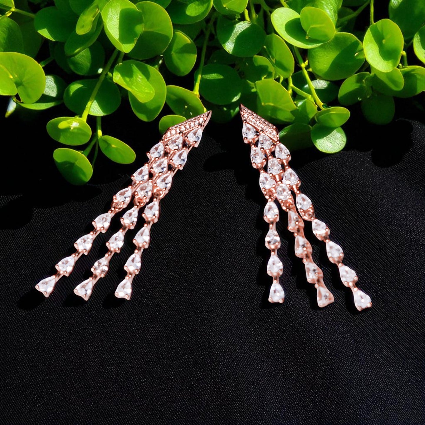 Crystal Royale hanging 925 earrings