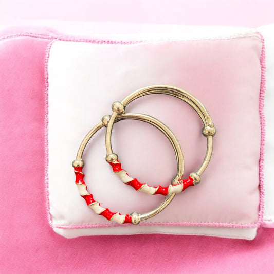 Curly Kids Silver Adjustable kada