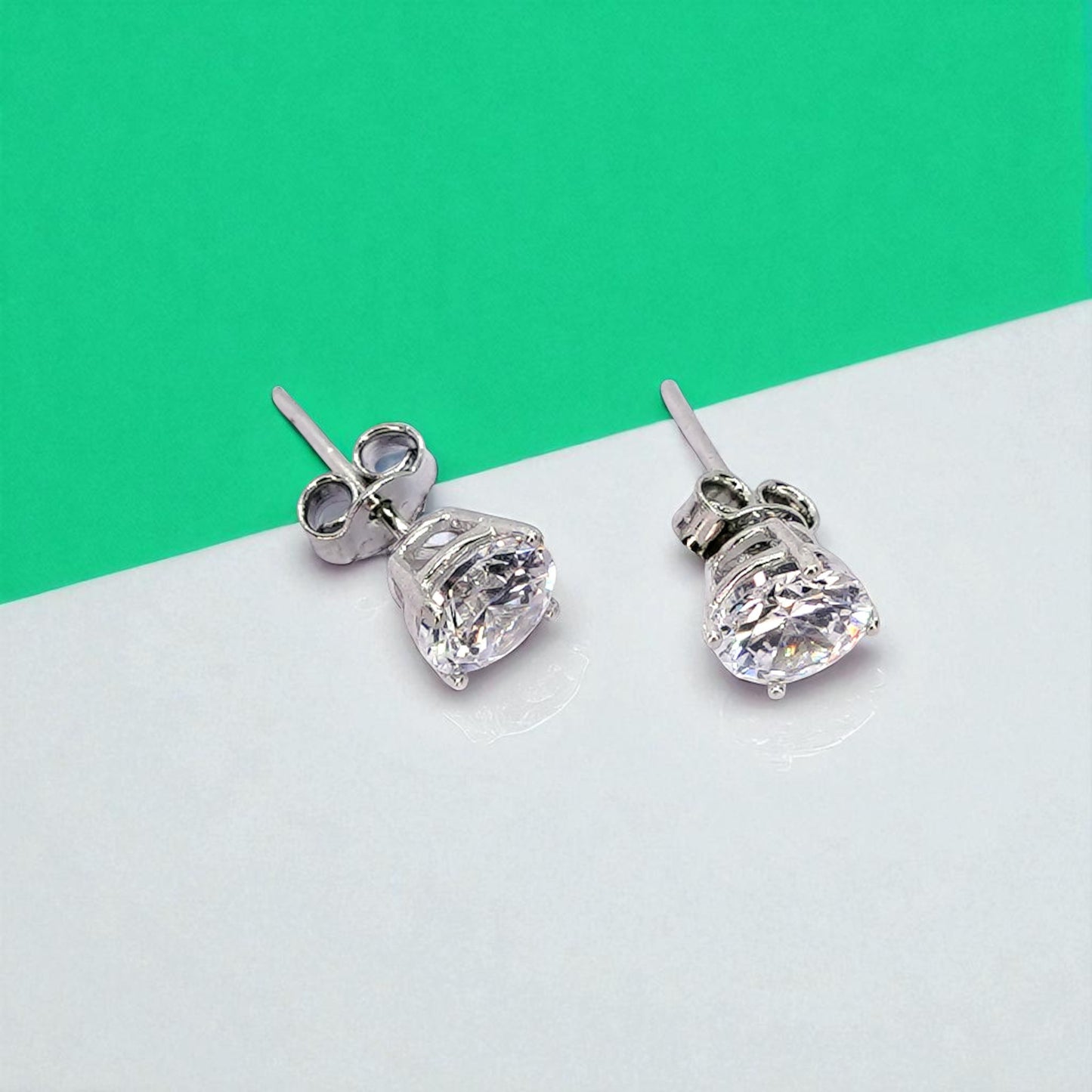 Cute Solitaire 925 silver Earring