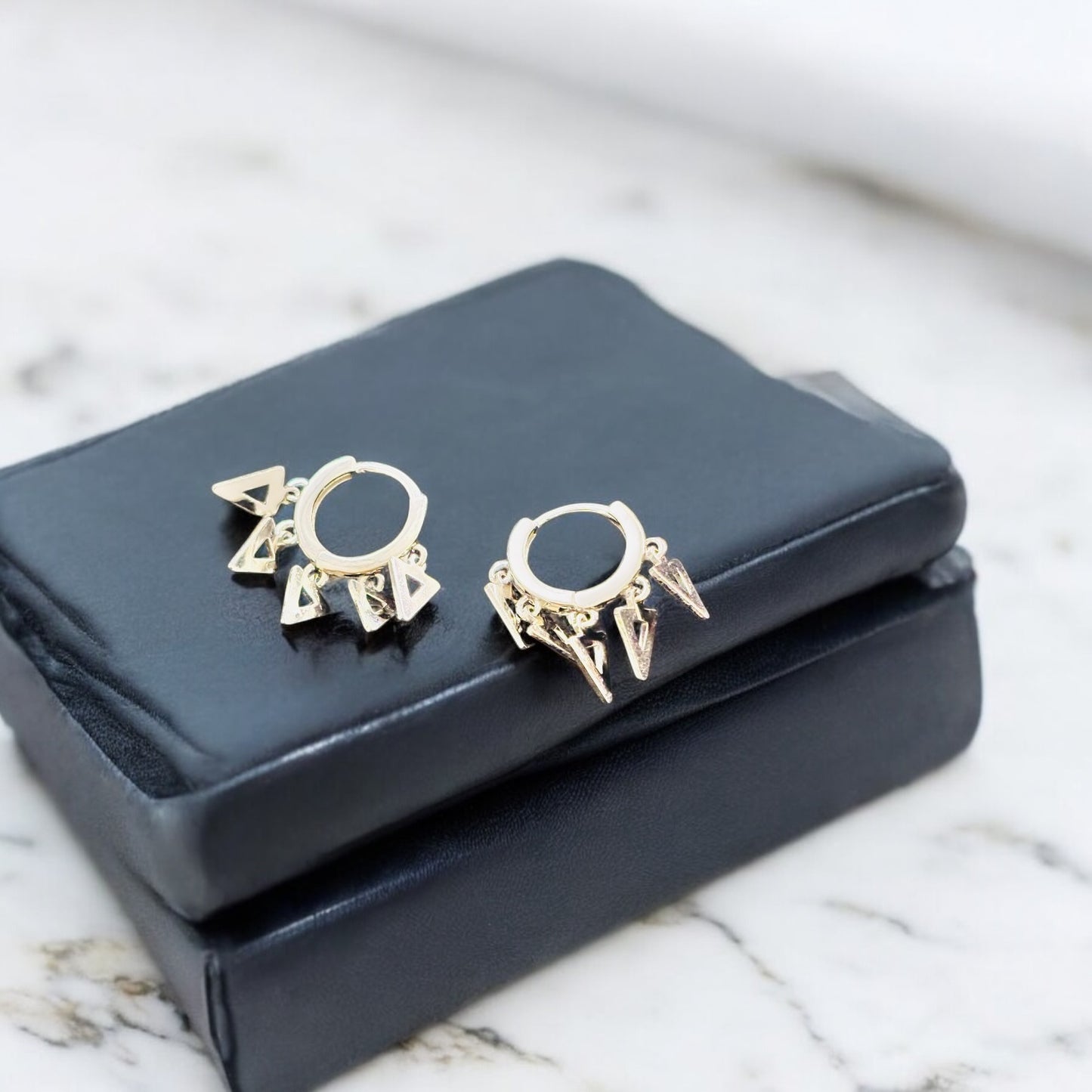 Trigon Charms dangling 925 silver earring