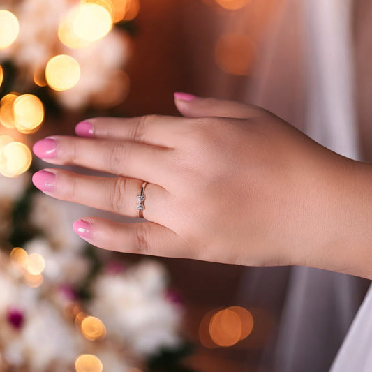 Silver Boe Tie Ring