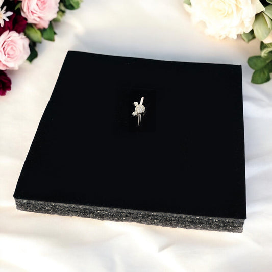 Minimalist Silver Mickey Ring