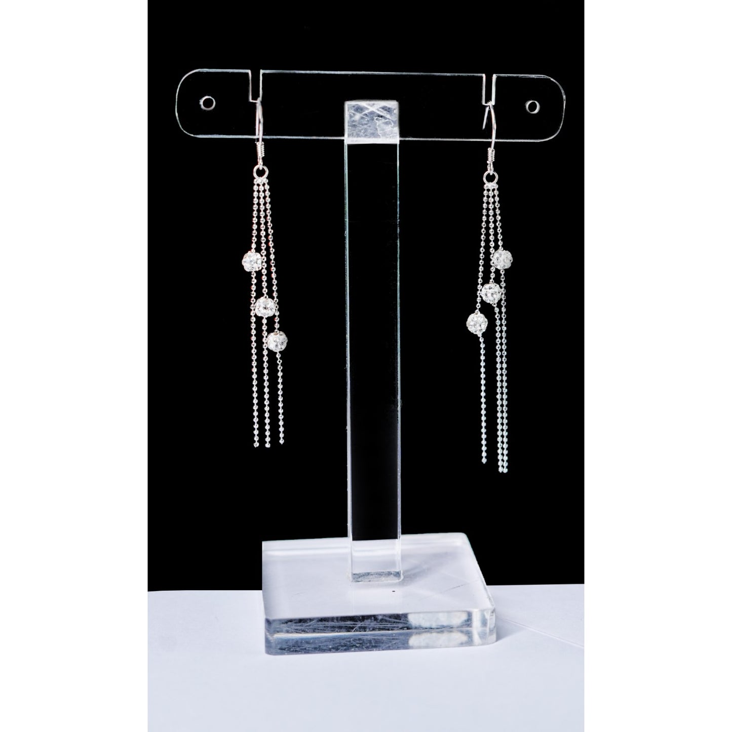Trinity Threads – 925 Silver Triple Strand Sui Dhaga Earrings