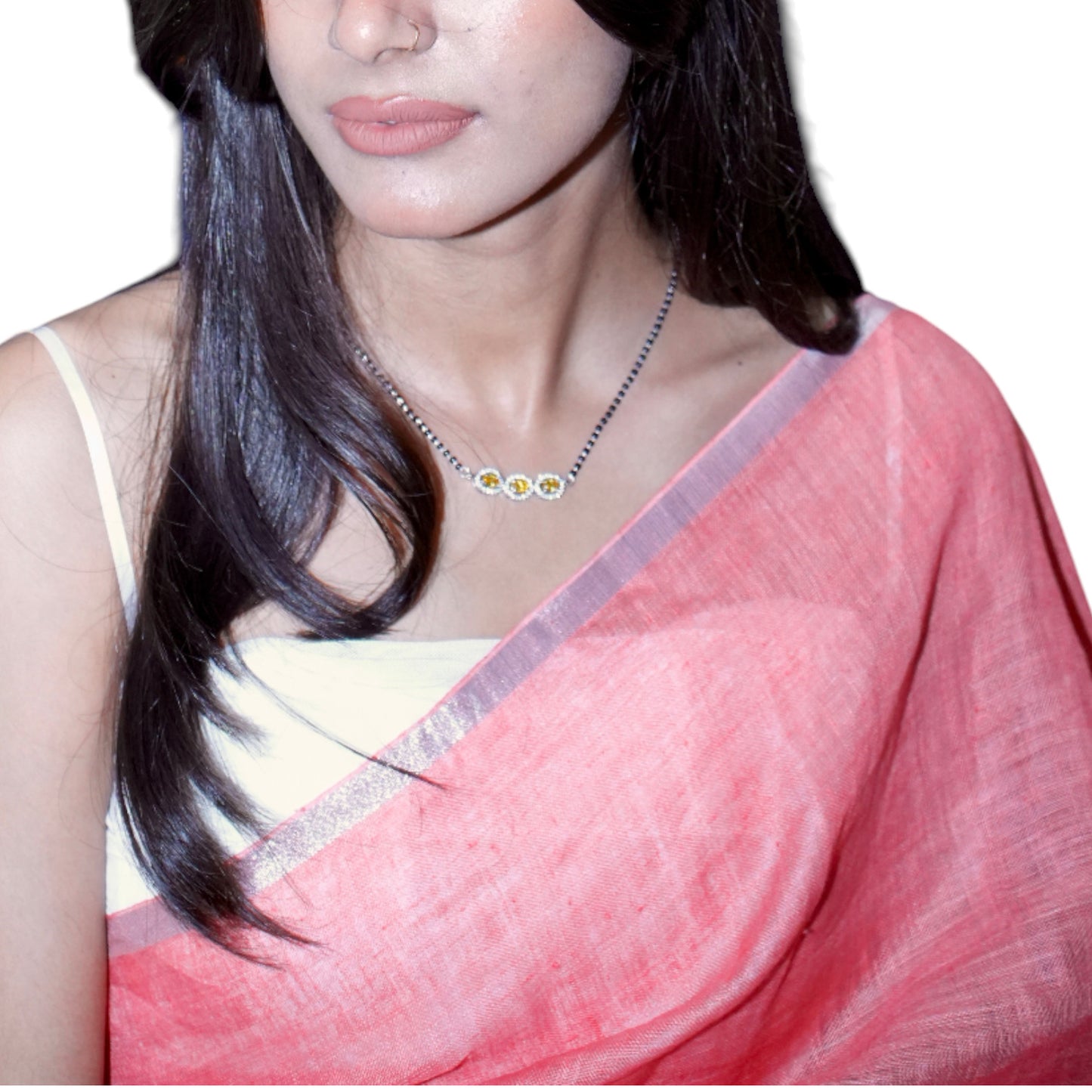 Solitaire Line Mangalsutra Necklace