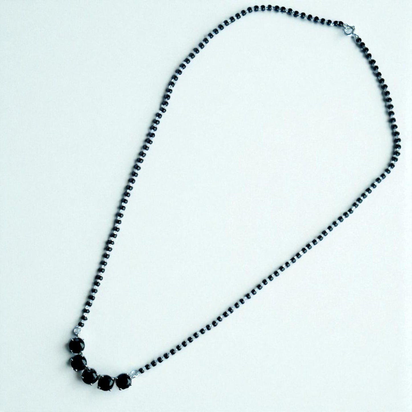 Black Studded Mangalsutra Necklace