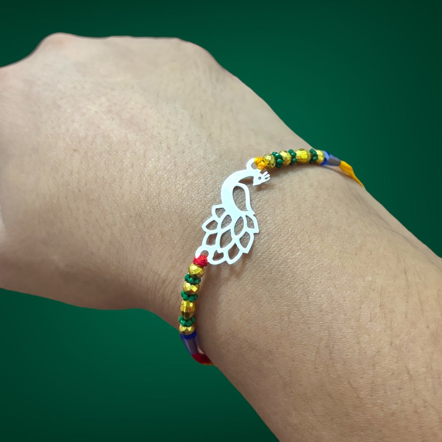 Beautiful Designer Silver Rakhi