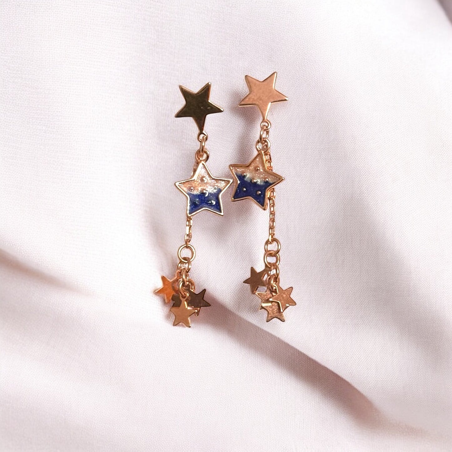 Glittering Star Dangler Earring