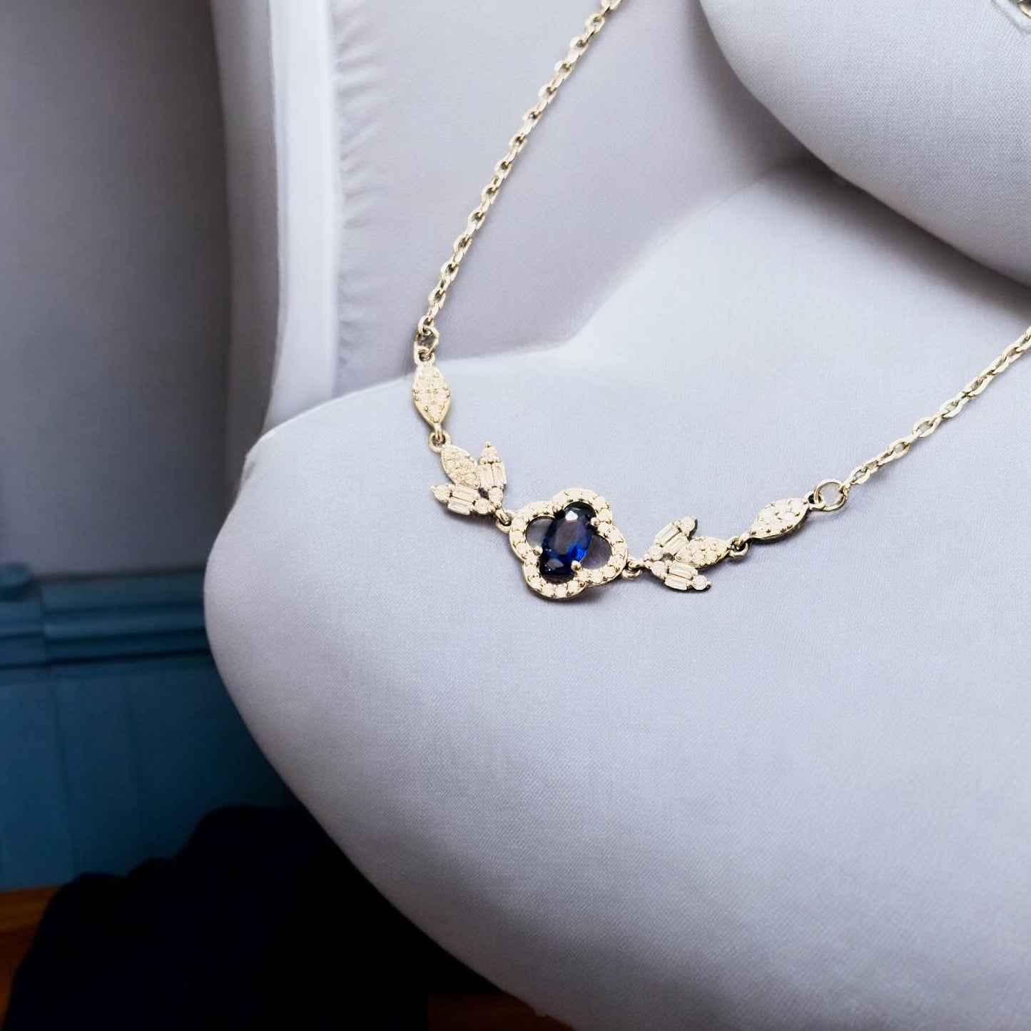 Elegant Sapphire Silver Bracelet
