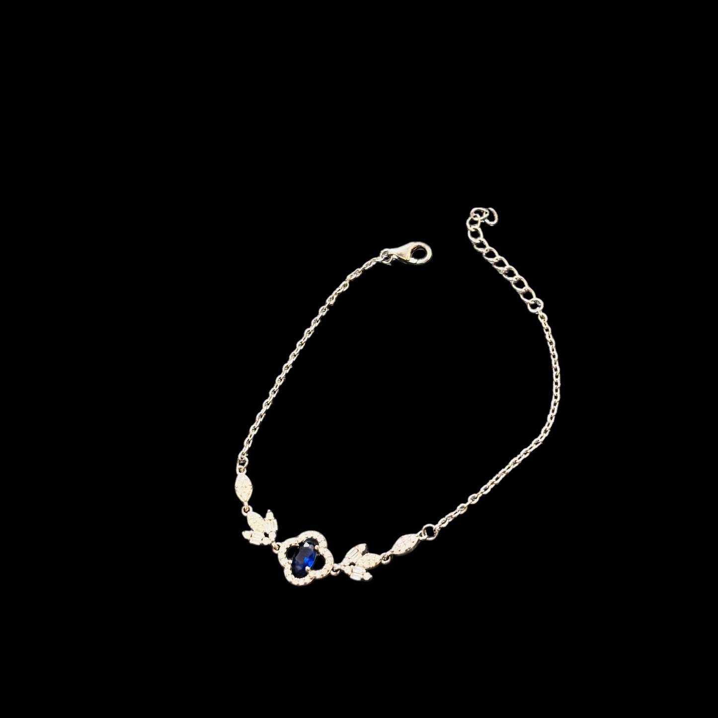 Elegant Sapphire Silver Bracelet