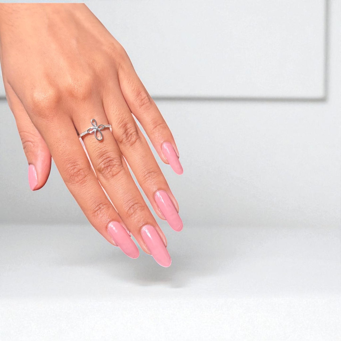 Embrace Petal Silver Ring
