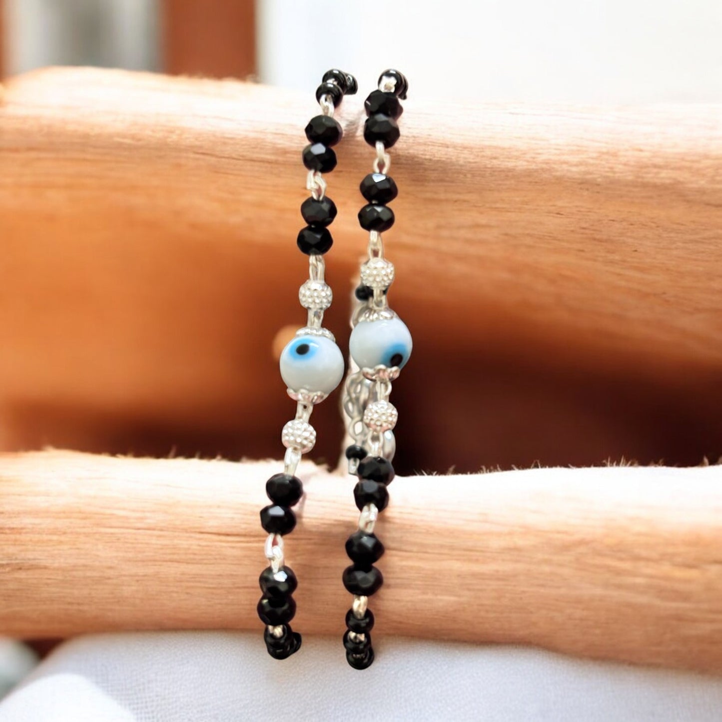 Evil eye kids nazaria in white colour