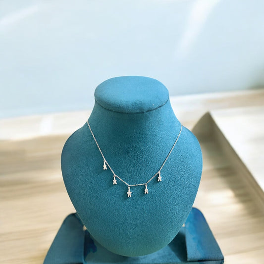 Figurine charm 925 silver Necklace