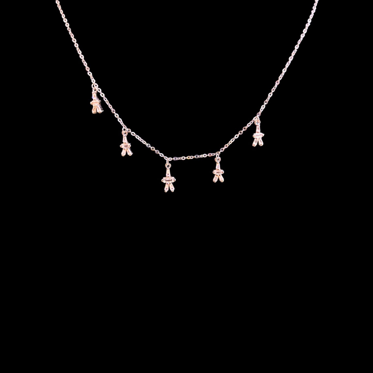 Figurine charm 925 silver Necklace