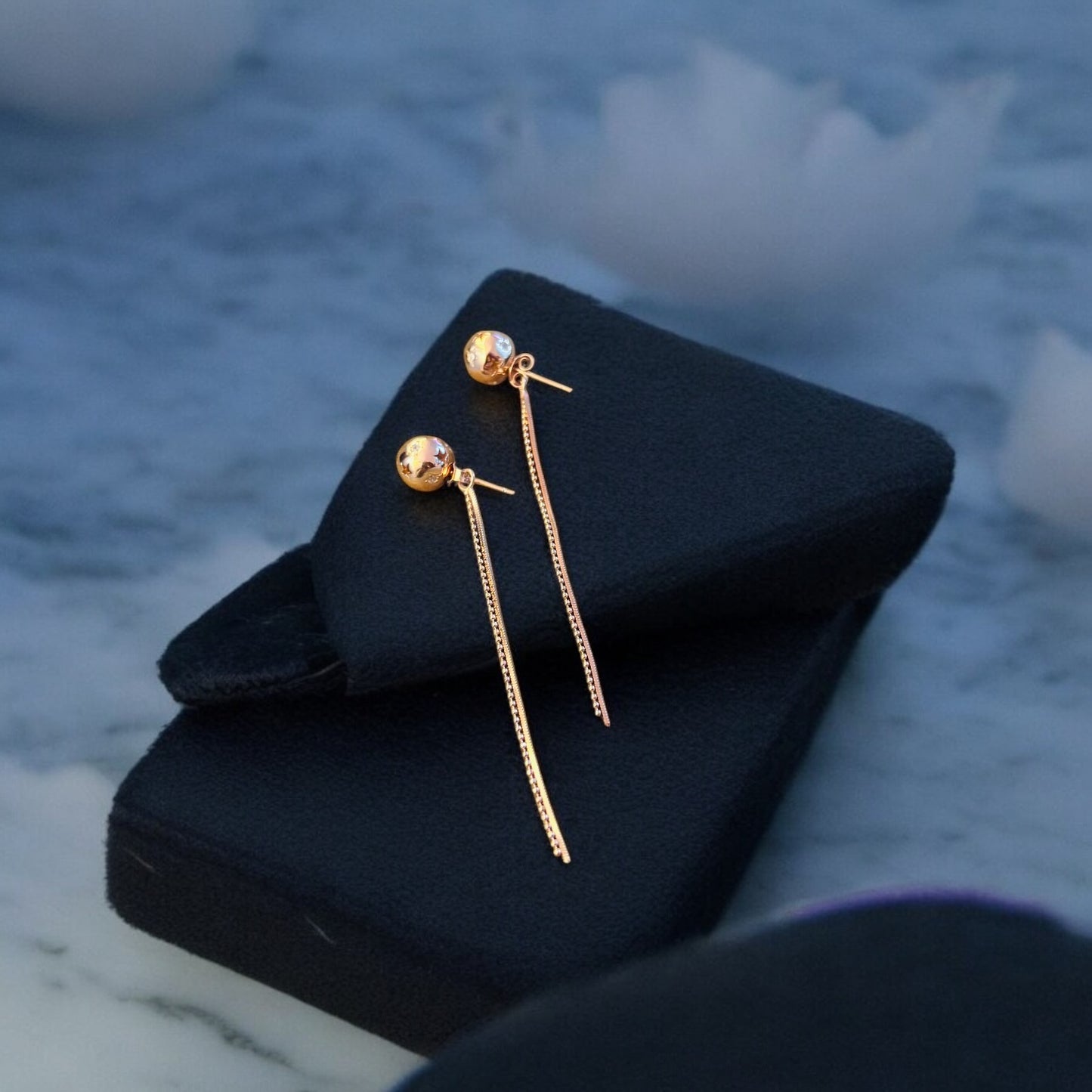 Hanging drop rose gold 925 Earring
