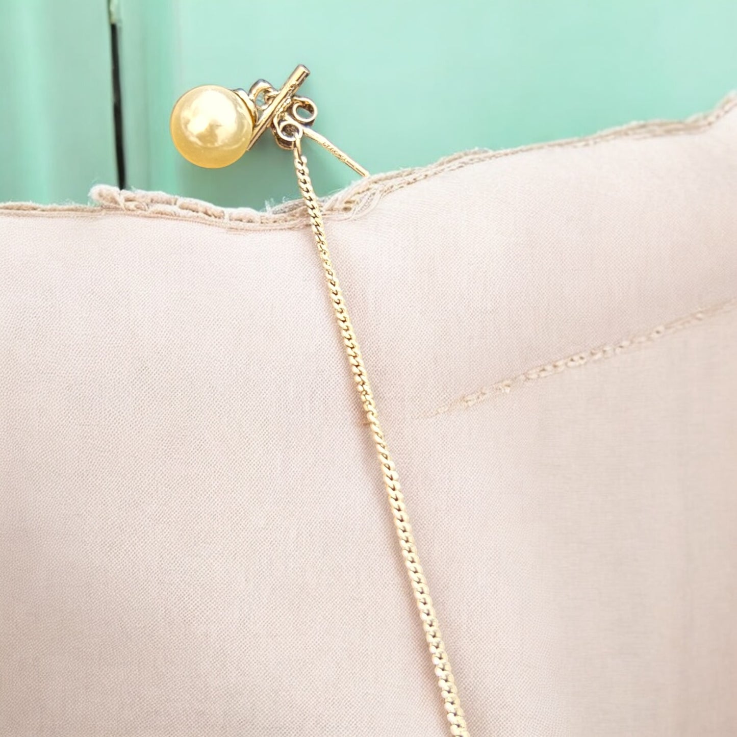 Hanging pearl drop 925 silver Earring