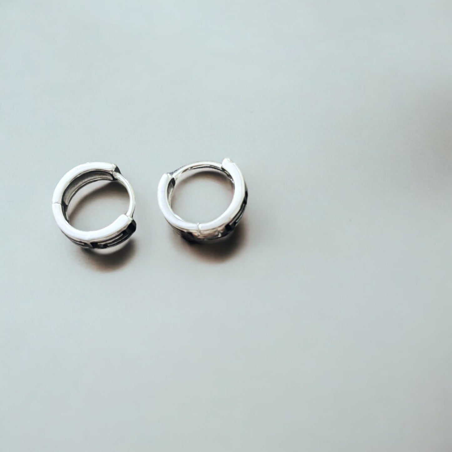 Oxidised Hoop Tik Tok Earring