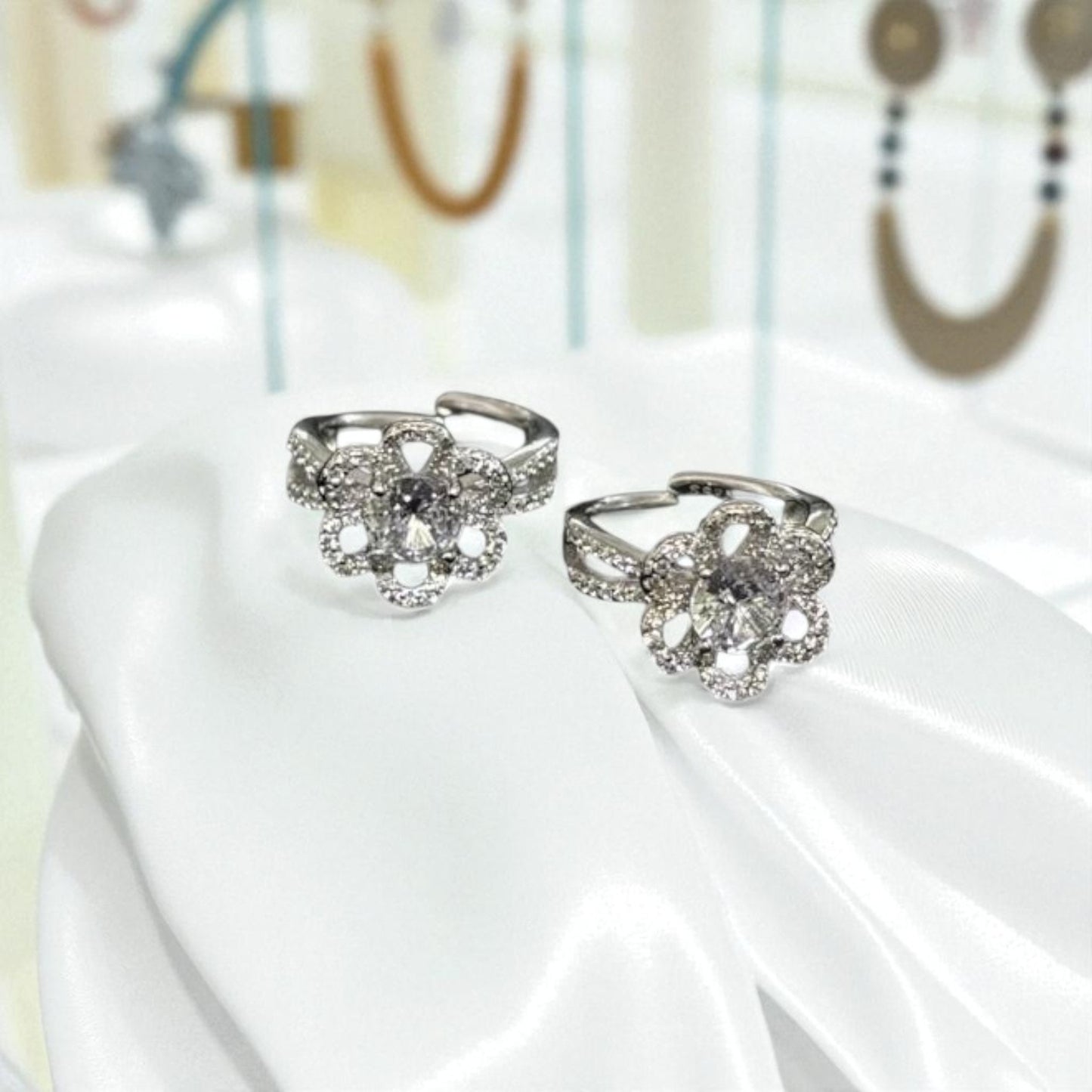 Flower Cz Toe ring