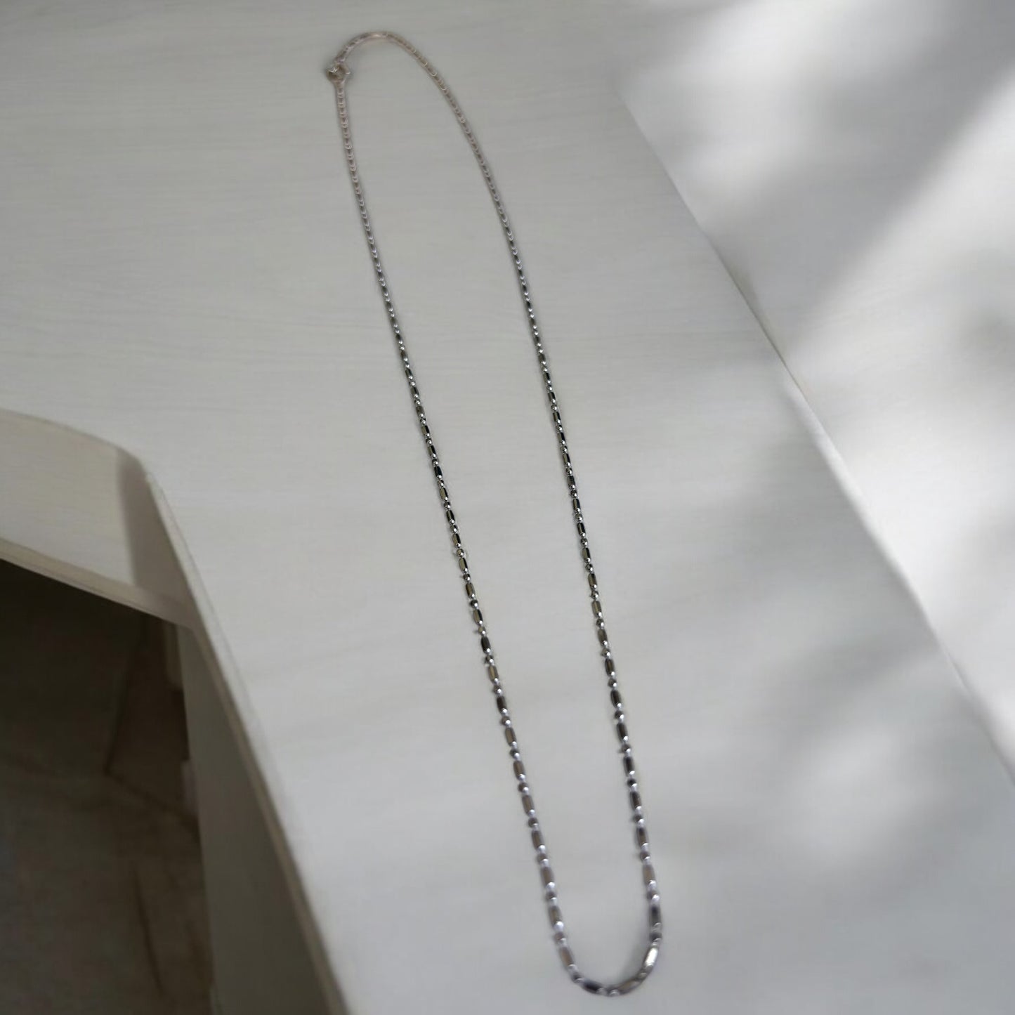 Classic Pipe linked 925 silver chain